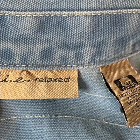 i.e. relaxed Light Blue Cotton Jacket - Picture 9 of 9